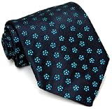 Paul Smith Black Flowered Silk Necktie PS-TIES-08