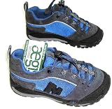 Merrell Boys J13407y Blue Casual Leather Upper Trainers.