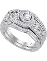 0.50CT-DIA 0.15CT-CRD BRIDAL SET