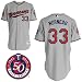 Justin Morneau Jersey: Minnesota Twins Replica Justin Morneau 2010 Road Jersey w/50th Season Patch SZ LARGE