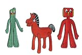 Gumby Cartoon - Blockhead, Gumby and Pokey 3 Patch Set