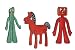 Gumby Cartoon - Blockhead, Gumby and Pokey 3 Patch Set