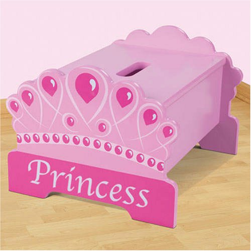 Childrens Toyshop  Toys : Small Potatoes Childrens Princess Step Stool Wooden Stepstool