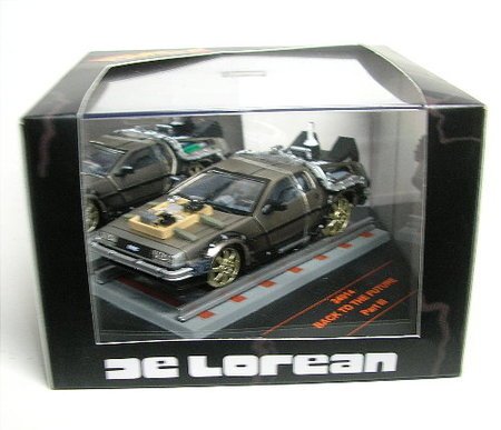 BACK TO THE FUTURE III 1:43 DIE-CAST W/RAILROAD TRACKS-image