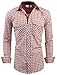 Tom's Ware Mens Classic Slim Fit Buffalo Plaid Longsleeve Shirt