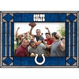 Indianapolis Colts Art Glass Horizontal Frame