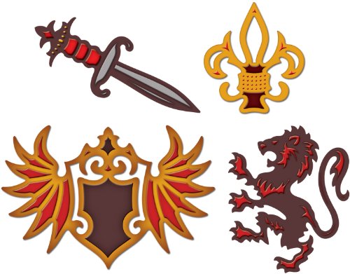 Spellbinders Shapeabilities Heraldry Die Templates 