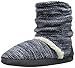 Muk Luks Women's Scrunch B Side Marl Slouch Boot Slipper