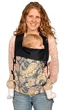 Action Baby Buckle Carrier Blue Paisley With Dark Brown Straps