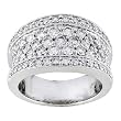 14K White Gold Diamond Ring - 2.00 Ct.