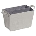 WENKO 2430014100 Zeitungsst�nder Cool Grey - faltbar, 39 x 27 x 26 cm, hellgrau