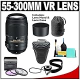Nikon 55-300mm f/4.5-5.6G VR DX AF-S ED Zoom-Nikkor Lens with HB-57 Hood &  ....
