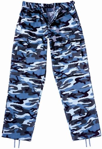 Sky Blue Camouflage BDU Pants (X-Large)