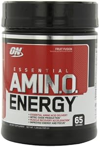 Optimum Nutrition Amino Energy 65 Servings, Fruit Fusion, 585 Grams
