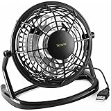 USB FAN - iKross USB Mini Desktop Office Fan with 360 Rotation - Black