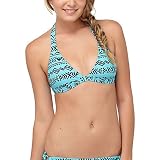 Roxy Abstract Tribal '70s Halter Bikini Top - Women's