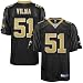 New Orleans Saint Jerseys : Reebok NFL Equipment New Orleans Saint #51 Jonathan Vilma Black Replica Jersey