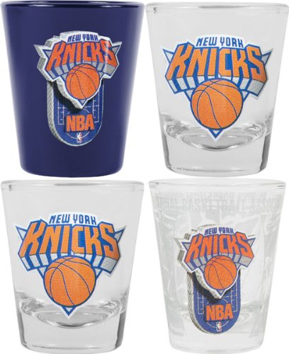 New York Knicks 3D Logo Shot Glass Set