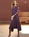 Together Slit-sleeve fit-and-flare dress|