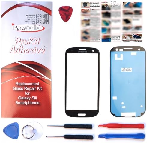 S3 ProKit for Samsung Galaxy S3 Screen Glass Lens repair Kit sapphire black for Samsung Galaxy S3 i9300 I747 T999 s3 prokit adhesive + Prokit UV Glue