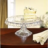 Crystal Clear Providence Queen Anne Pedestal Cake Plate