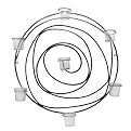 Spiral/Square Bar Sconce
