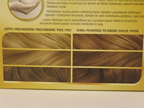3 X WELLATON PERMANENT COLORANT MOUSSE 7/1 MEDIUM ASH BLONDE
