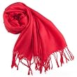 Soft Pashmina Scarf Shawl Wrap With Tassel Ends - Red, Gift Idea