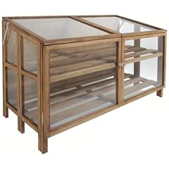 Breite Hartholz Gartenvitrine