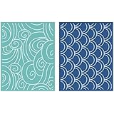 We R Memory Keepers We R Memory Keepers A2 Tide Embossing Folder Set