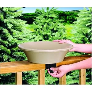 14 in. Non-Heated Bird Bath Deck/Pole