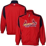 MLB Majestic St. Louis Cardinals Youth Elevation Full Zip Jacket - Red (X-Large)