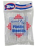 Bulk Buys HT061 36 Pc Plastic Utensils - Pack Of 72 Bulk Buys HT061 36 Pc Plastic Utensils - Pack Of 72