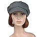 Vbiger Men and Women's Wool Fedora Newboys Hat (Grey)