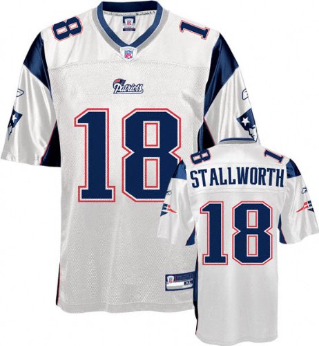 Donte Stallworth New England Patriots White NFL Replica Jersey