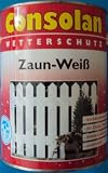2,5 Liter Consolan Wetterschutz Zaun-Weiß /9,99Eur/L
