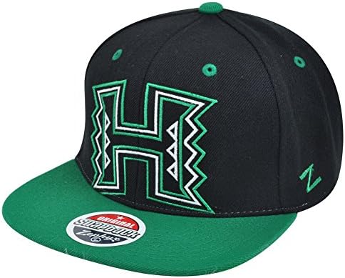 NCAA Zephyr Hawaii Warriors Rainbow X-Ray Snapback Flat Bill Adjustable Hat Cap