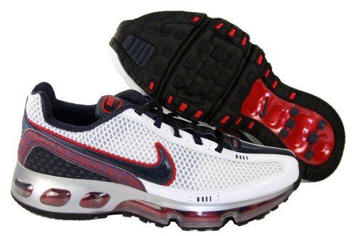 Men Nike Air Max 360 III White/ Dark Obsidian / Sport Red 318159-141