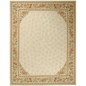 8'x10' Handmade Chinese Aubusson Collection Rennes Design Wool Rug