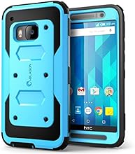 HTC One M9 Case, [Armorbox] i-Blason HTC One Hima M9 built in [Screen Protector] [Full body] [Heavy Duty Protection ] Shock Reduction[Bumper Corner] (Blue)