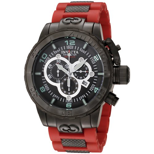 Invicta Men's 6680 Corduba Ibiza Collection Black Ion-Plated Chronograph Watch