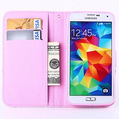 tramsla Premium PU Leather Wallet Cute Bow-knot Flip Case Cover Folio Stand for Samsung Galaxy Note 4 - Case 8