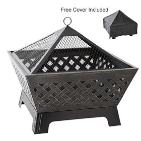 Landmann Heavy Duty Barrone Outdoor Firepit and Cover