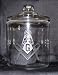 Kitchen & Housewares : Mason's Masonic Blue Hall Etched Glass 1/2 Gal Cookie Jar Cannister