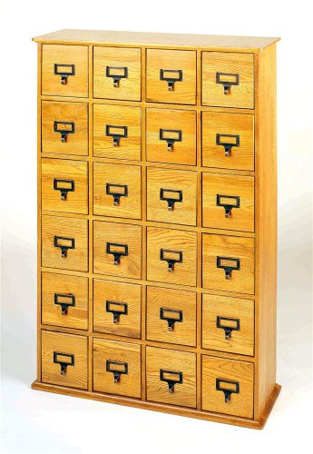 Library File Style Multimedia Storage Cabinet (Walnut) On Sale