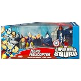 Marvel Superhero Squad Hero Helicopter with Figures - Captain America and Thor