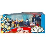 Marvel Superhero Squad Hero Helicopter with Figures - Captain America and Thor