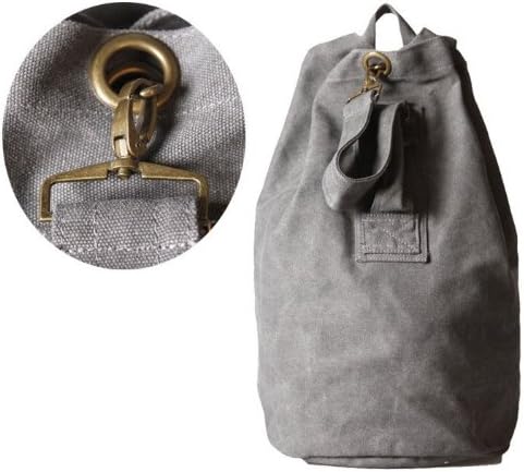 Visnow(TM) High End Men's Women's Canvas Casual Backpack Bag Girl Women's Canvas Cloth Leisure Travel Bag Couple Backpack Campus Bookbags (Gray)