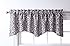Stylemaster Twill and Birch Bryce Chenille Scalloped Valance with Cording, 55 by 17-Inch, Pewter