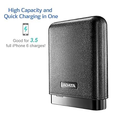ADATA PV150 Power Bank with Long-lasting Power and Enduring Elegance(APV150-10000M-5V-CBK)